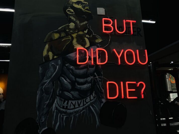 But Did You Die Neon Sign