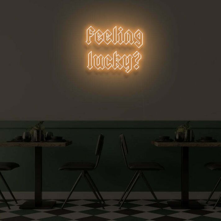 "FEELING LUCKY" LED Neon Sign