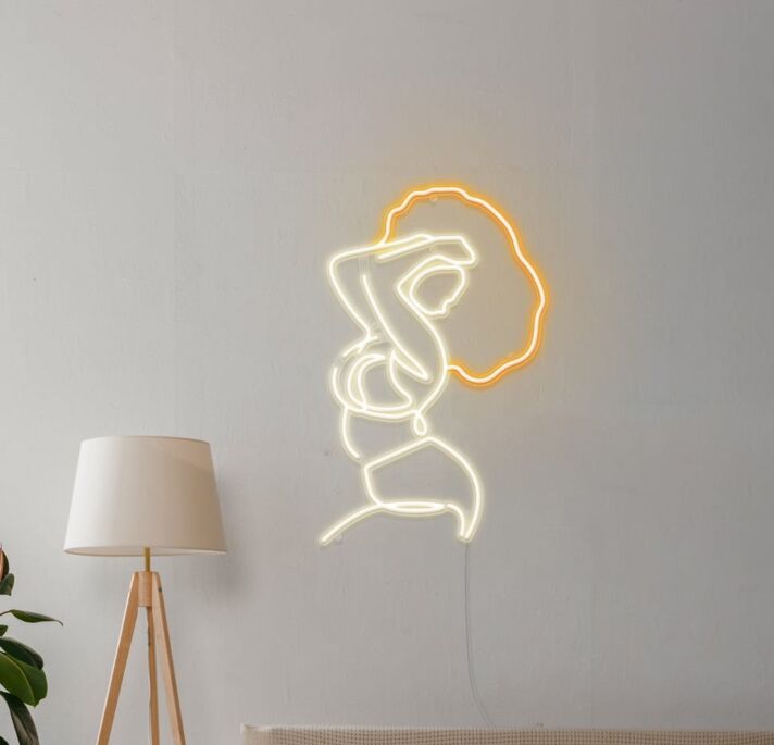 Pose Woman Neon Sign