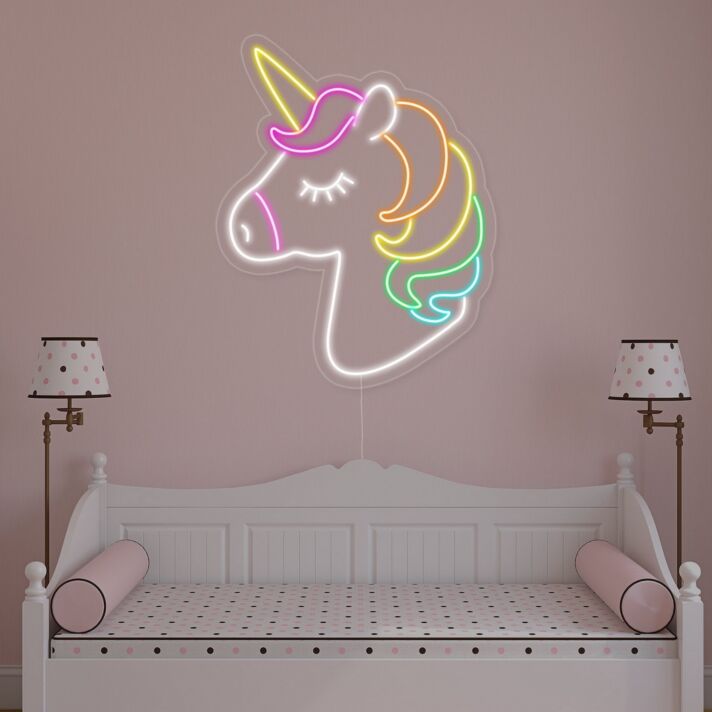 Unicorn Head Neon Sign