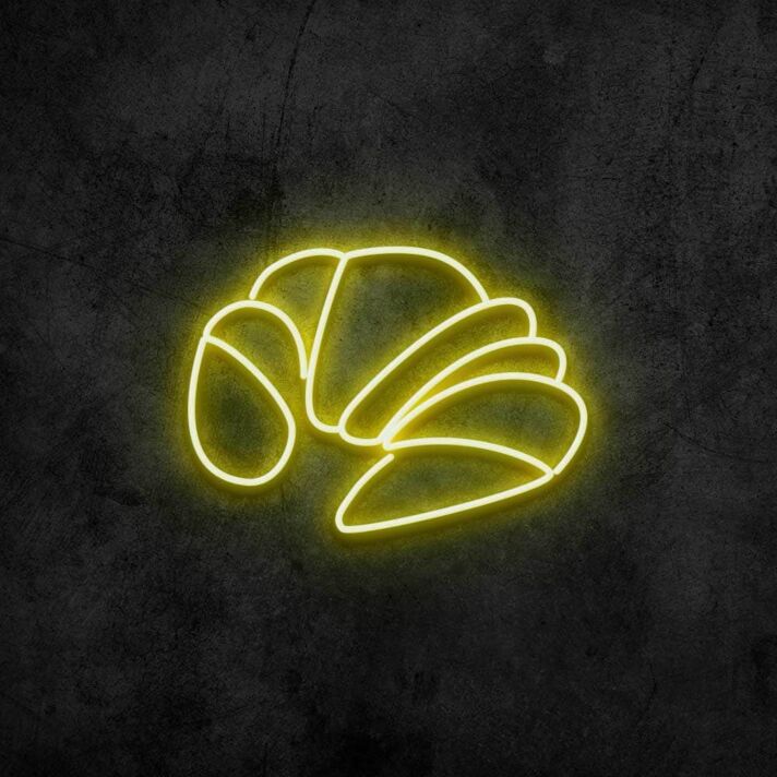 Croissant Neon Sign