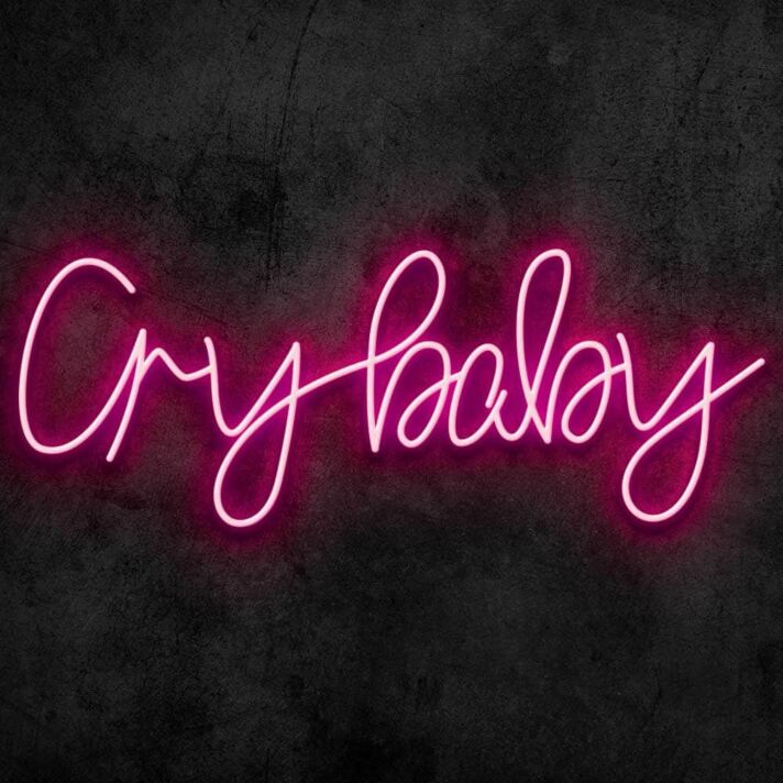 Cry Baby Neon Sign