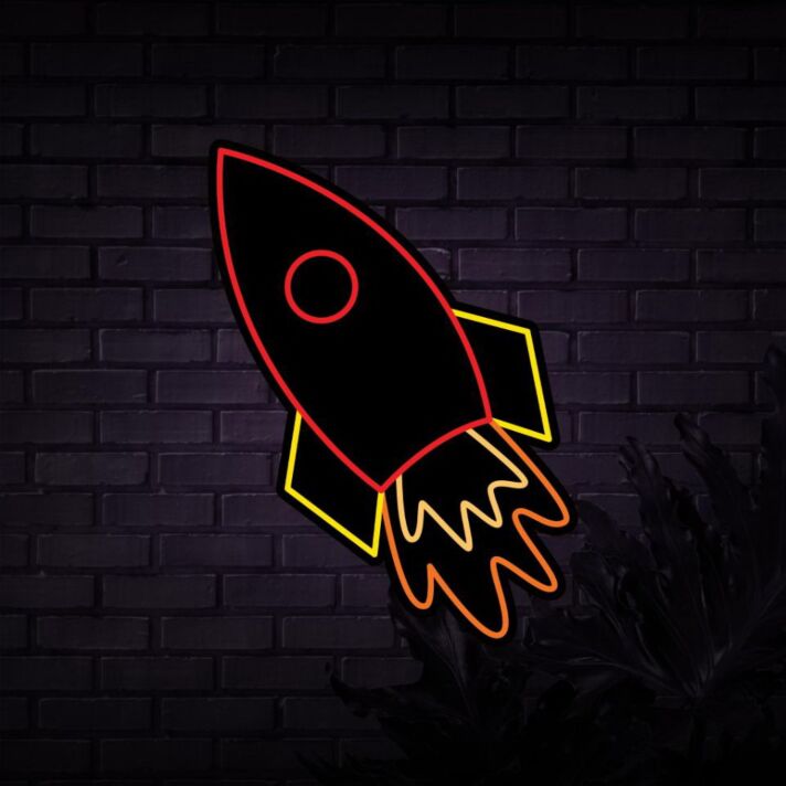 Rocket Neon Sign