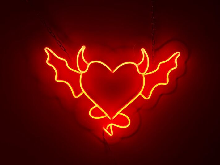 Devil Angel And Demon Neon Sign