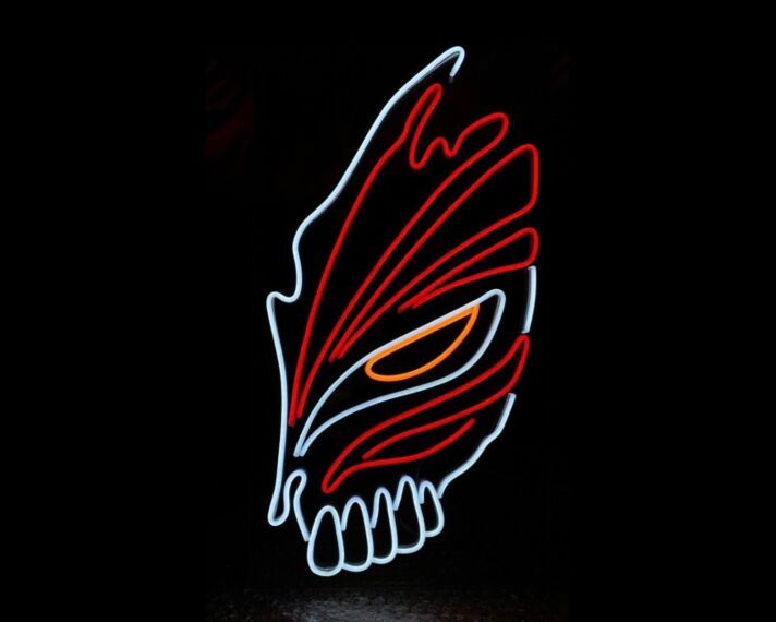 Demon Mask Anime Neon Sign