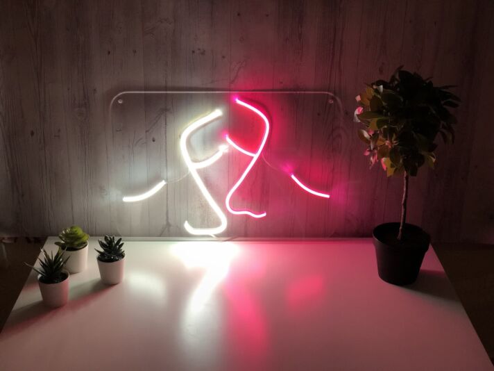 2 faces – Led neon sign