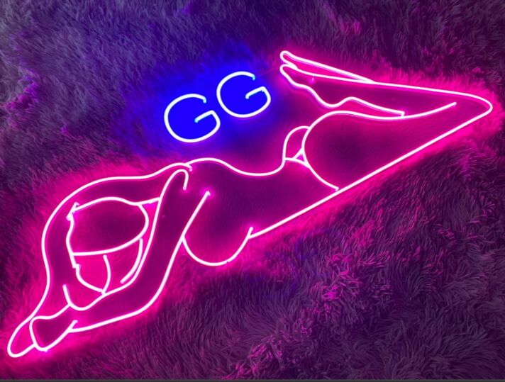 Sexy Girl Custom Name Neon Sign