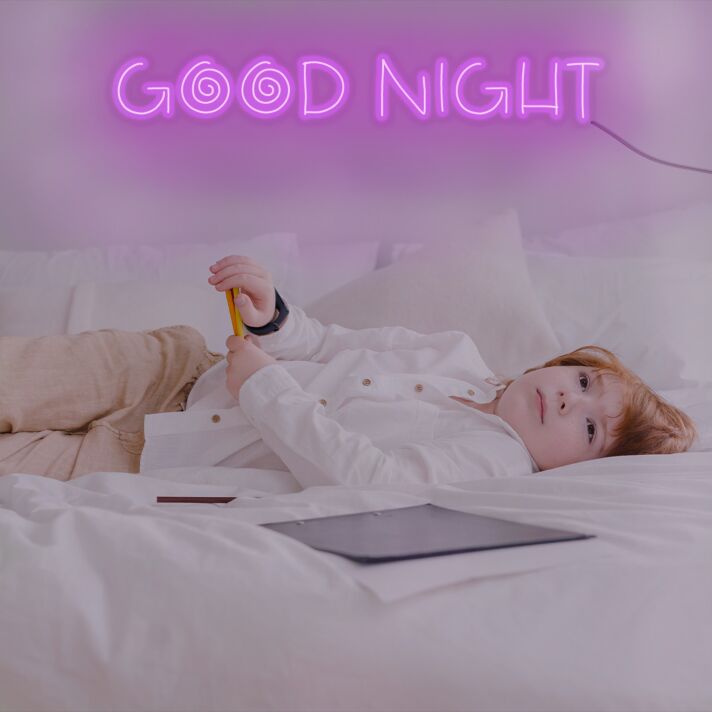 Goodnight Neon Sign For Childrens Room