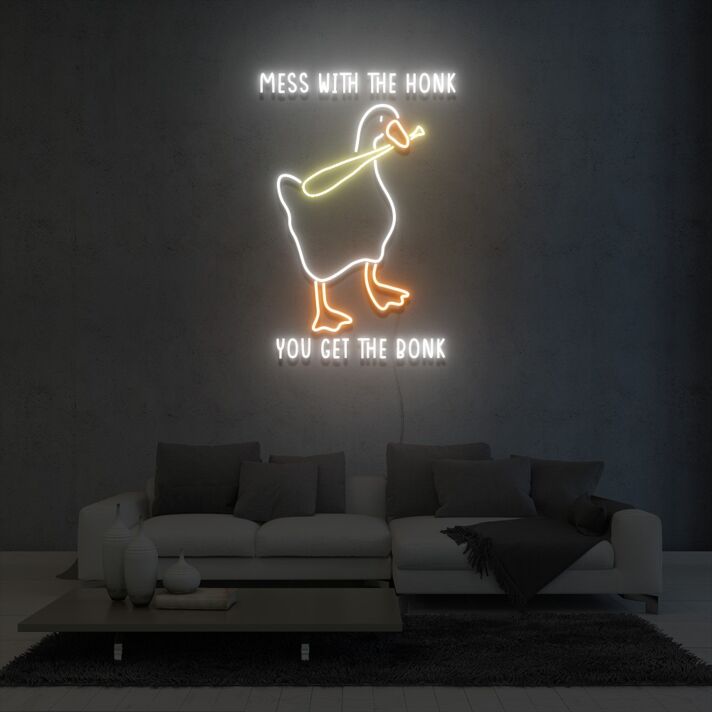 Mess With The Honk You Get The Bonk Neon Sign Fashion Custom Neon Sign Lights Night Lamp Led Neon Sign Light For Home Party