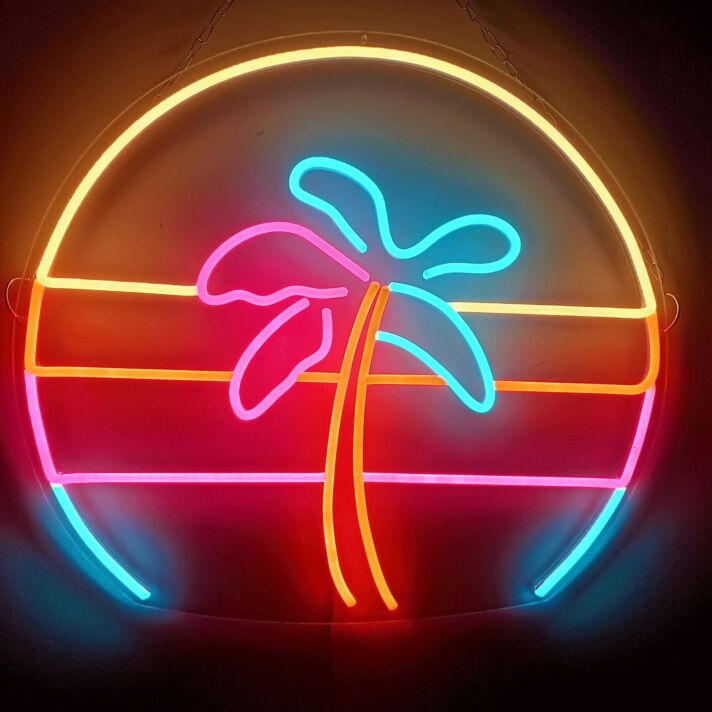 Retro Palm Tree – Led Neon Sign