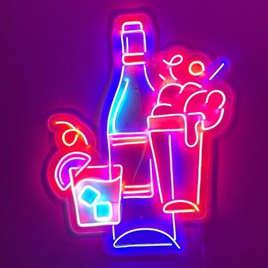 Whiskey Set Neon Sign