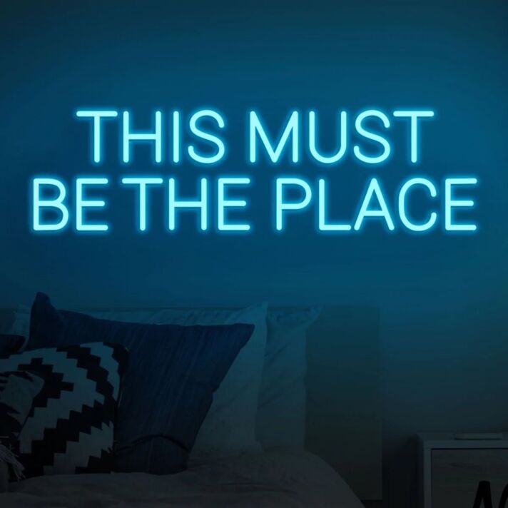 Neon Sign This Must Be The Place For Home