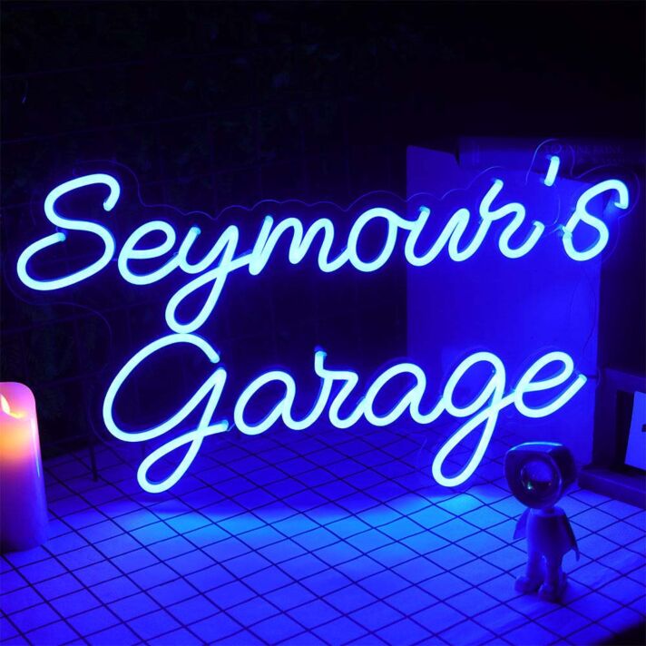 Seymoun'S Garage Neon Sign