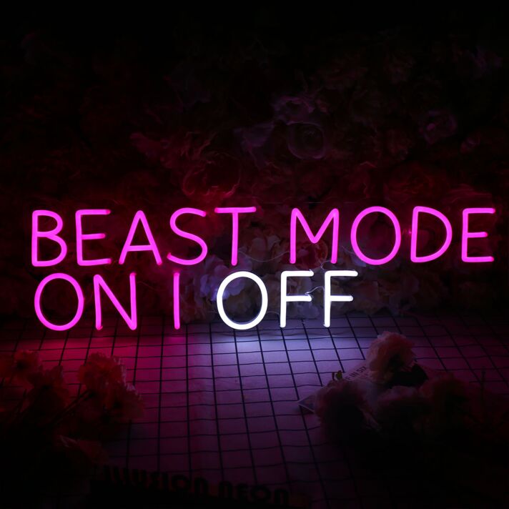BEAST MODE ON or OFF Neon Sign