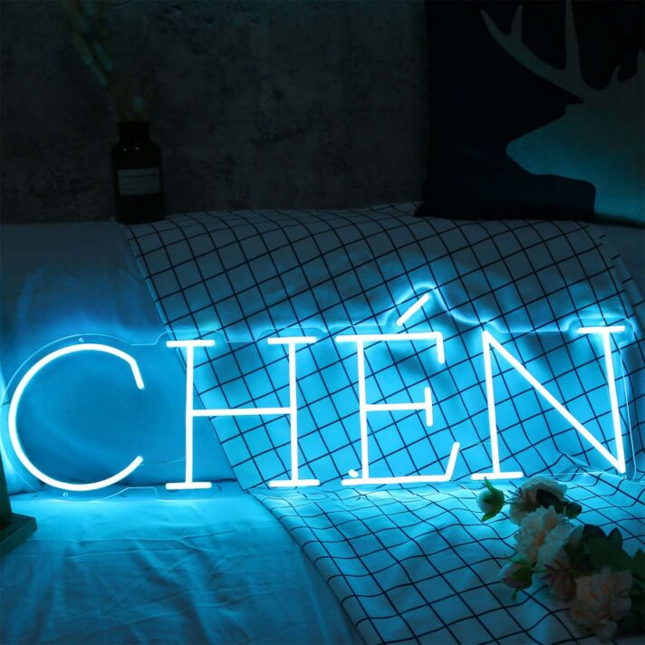 CHEN Blue Neon Sign