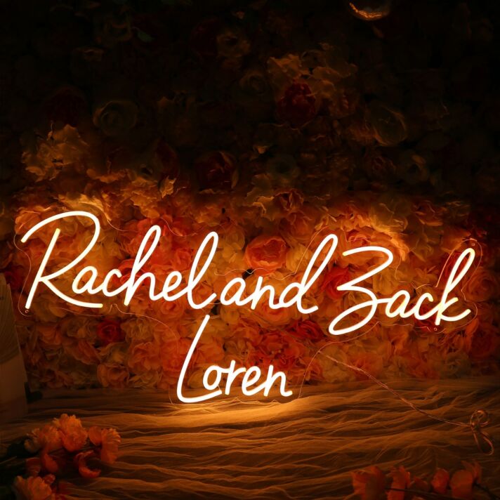 Rachel And Back Loren Neon Sign