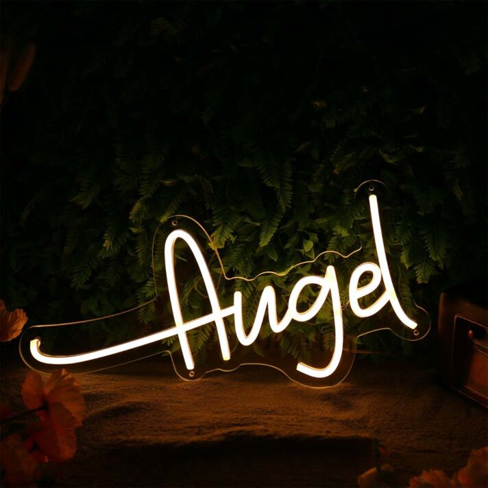 Augel Yellow Neon Sign