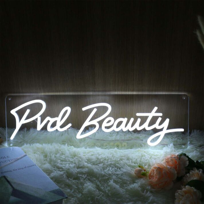 Pvd Beauty White Neon Sign