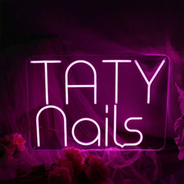 Taty Nails Neon Sign