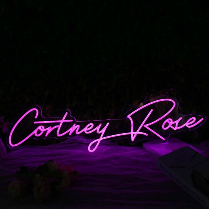 Cortney Rose Pink Neon Sign
