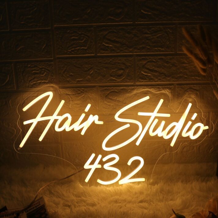 Hair Studio 432 Neon Sign