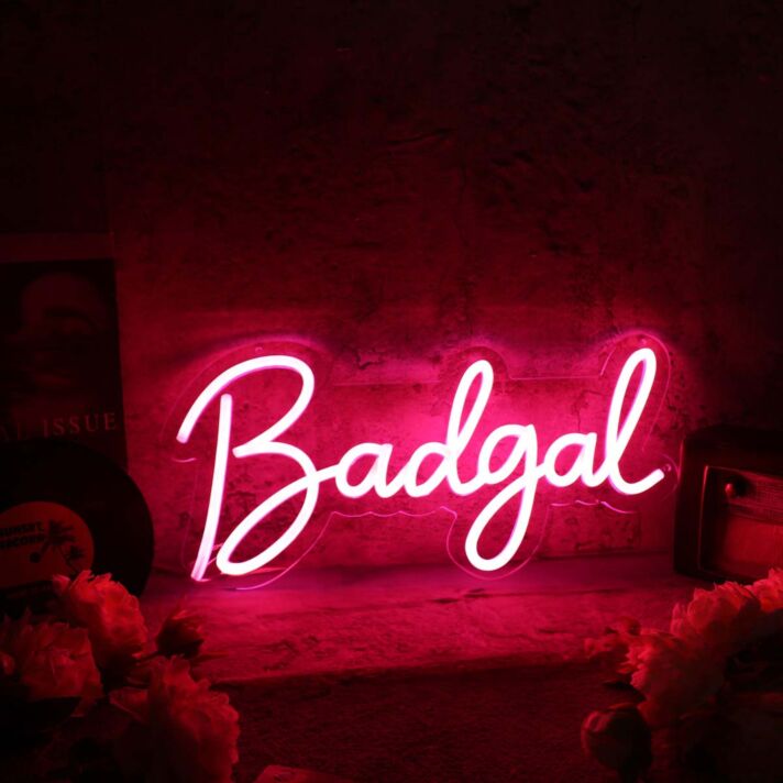 Badgal Red Neon Sign