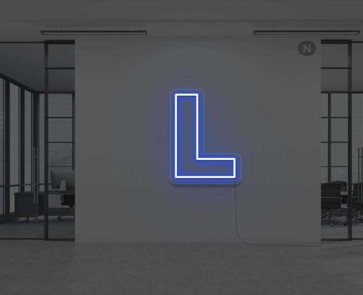 Neon Letter L