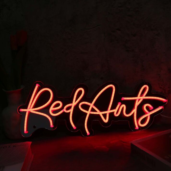 Red Ants LED Neon Sign