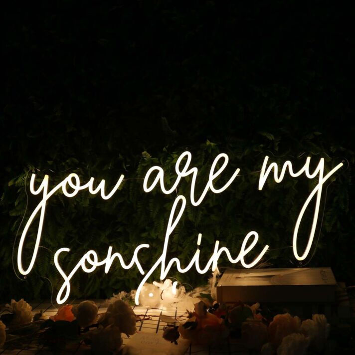 You Are My Sunshine Yellow Neon Sign