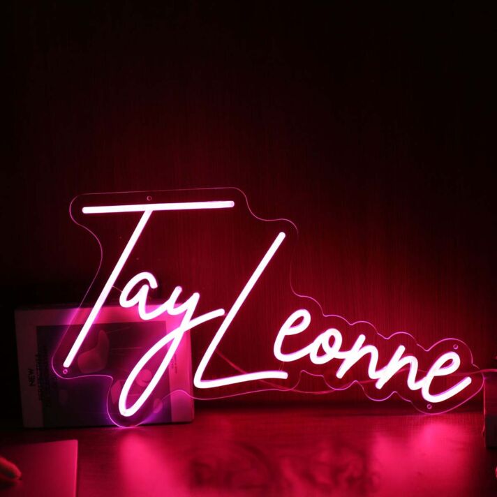 Tay Leonne Red Neon Sign