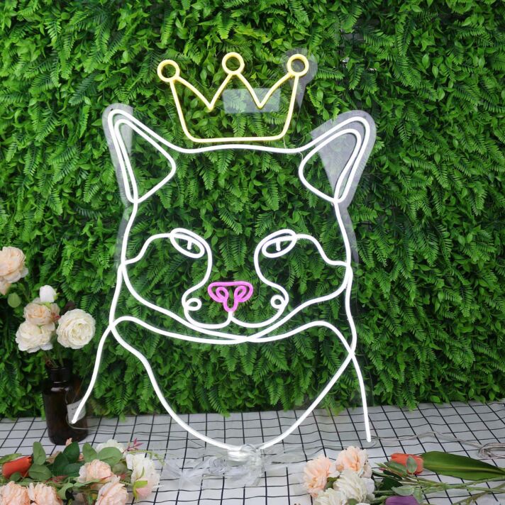 Cat Wearing A Crown Custom Neon Sign
