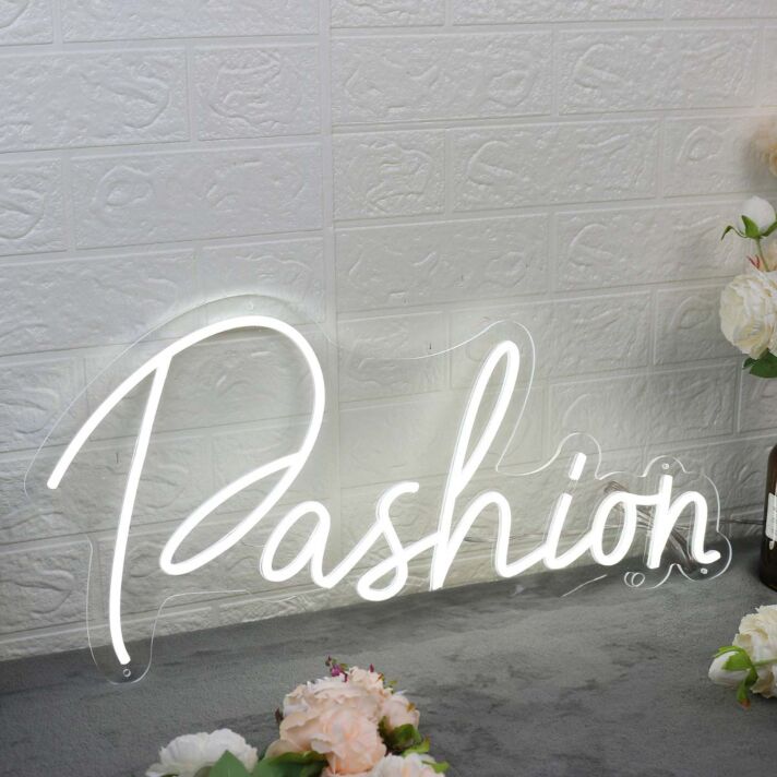 Pashion White Neon Sign