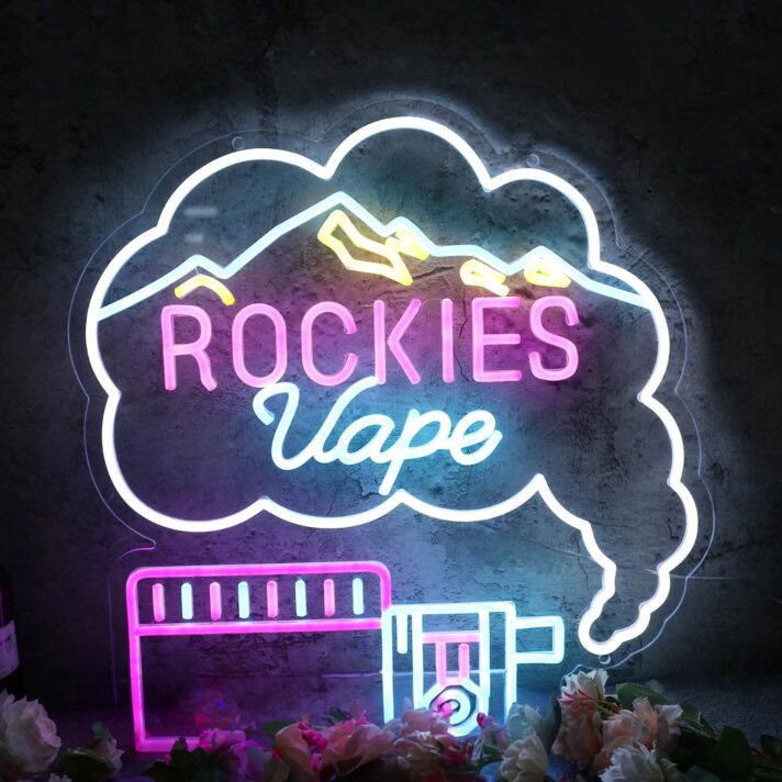 Rockies Vape Custom Neon Sign