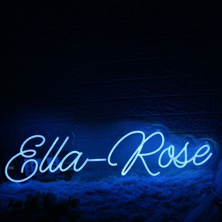 Ella Rose Blue Neon Sign