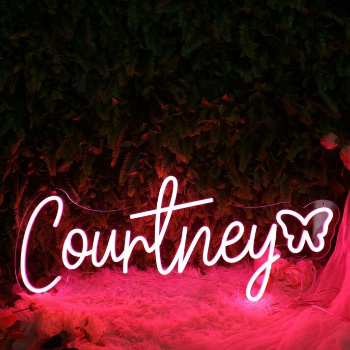 Courtney Red Neon Sign