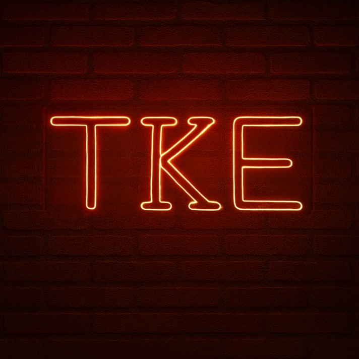 Tau Kappa Epsilon ΤΚΕ LED Neon Sign for Brotherhood Events and Fraternity Decor