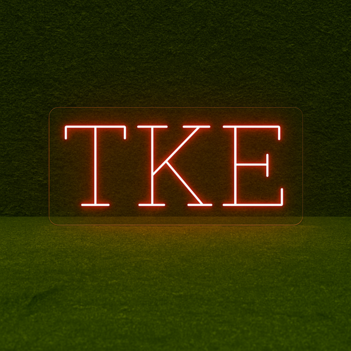 Tau Kappa Epsilon ΤΚΕ LED Neon Sign Celebrating Brotherhood and Commitment