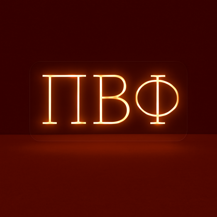 Pi Beta Phi ΠΒΦ LED Neon Sign Celebrating Friendship and Lifelong Bonds