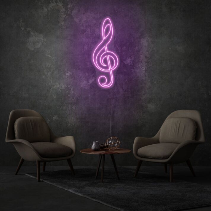 Clef LED Neon Sign