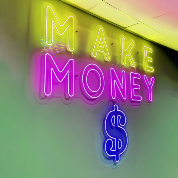 Make Money Dollar Neon Sign: Shine Bright with Prosperity