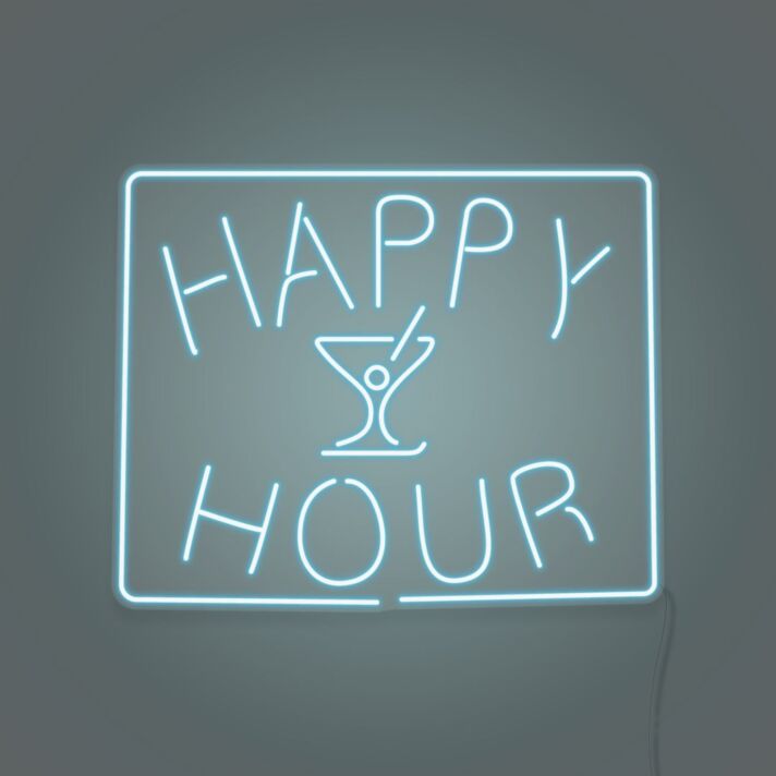 Customize Happy Hour LED Neon Sign