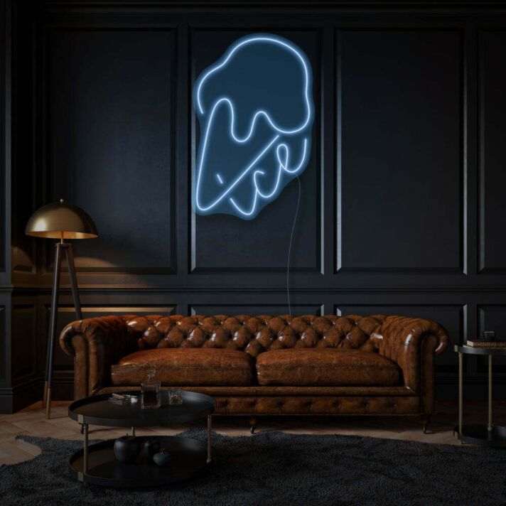 Ice Cream with Neon Sweet Treats and Delight