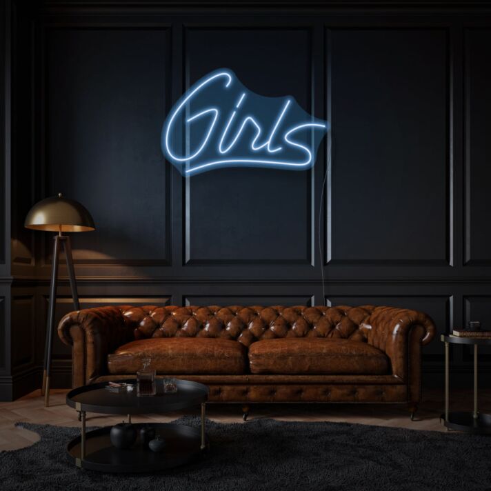 Girl Cursive Neon Artistic Feminine Touch