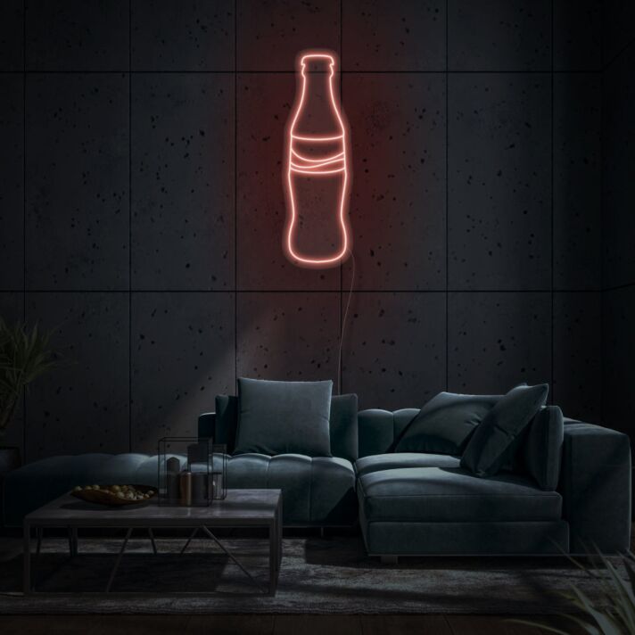 Coca Cola Bottle Neon Light Iconic Brand Glowing