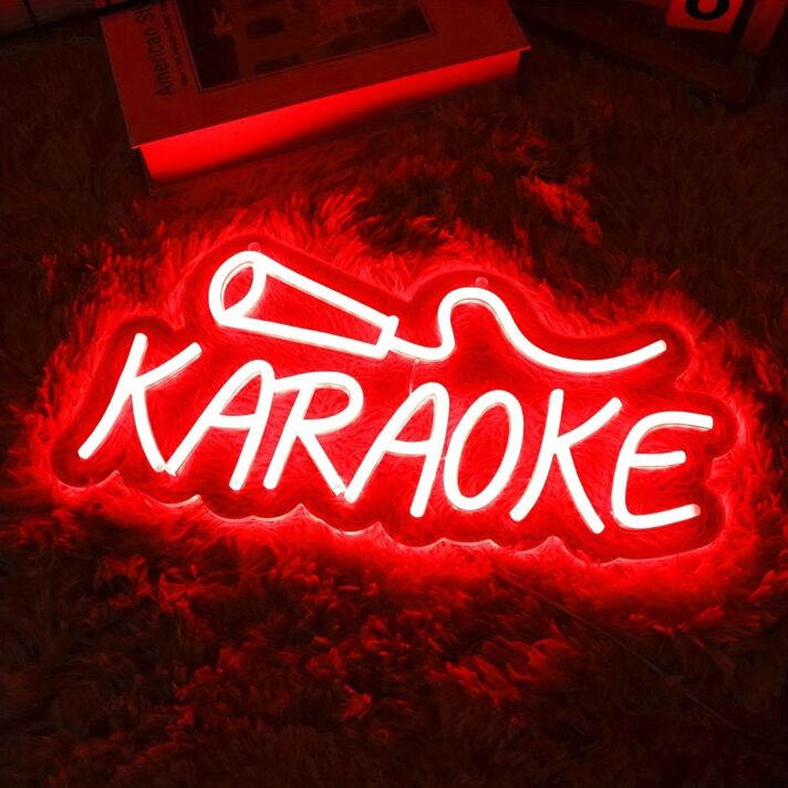 KARAOKE Microphone Neon Sign