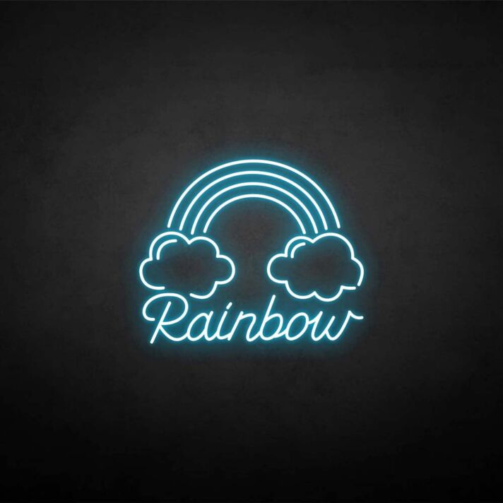 Customize 'Clouds and rainbows' neon sign