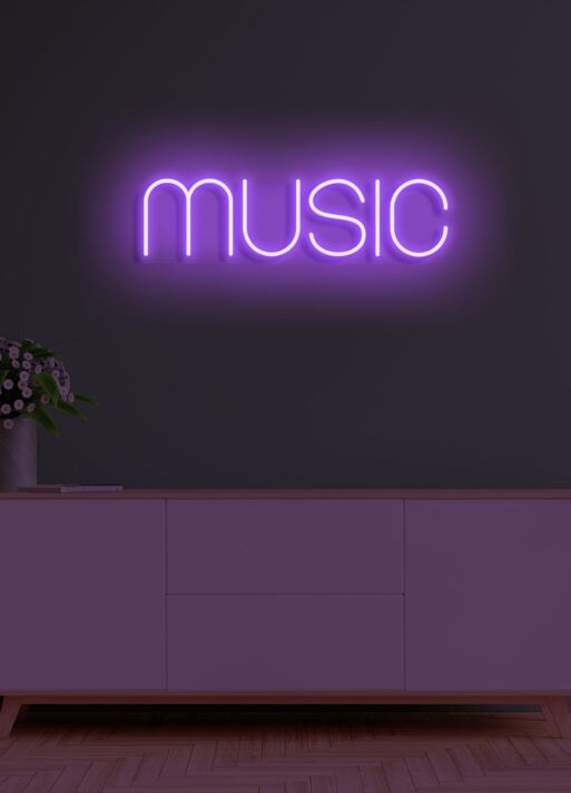 Music Neon Symphony for Melodic Environments