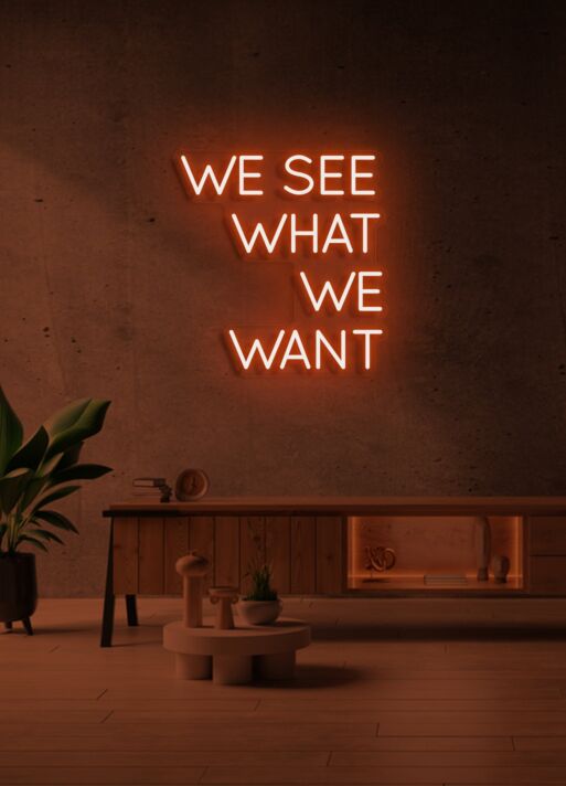 We see that we want Neon Vision for Inspiring Areas