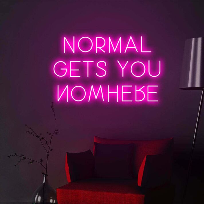 Normal Gets You Nowhere Party Unique Neon for Eclectic Parties