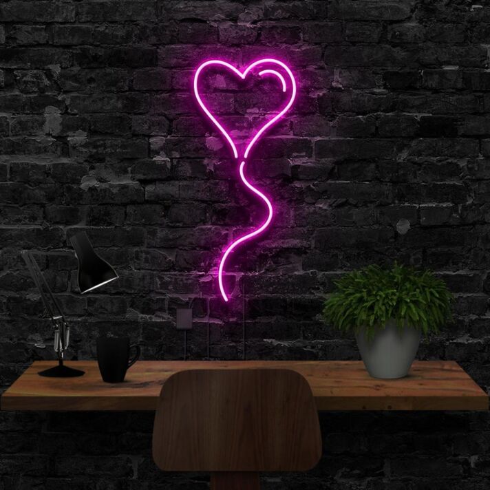 Heart Balloon Add Light-hearted Charm with Neon